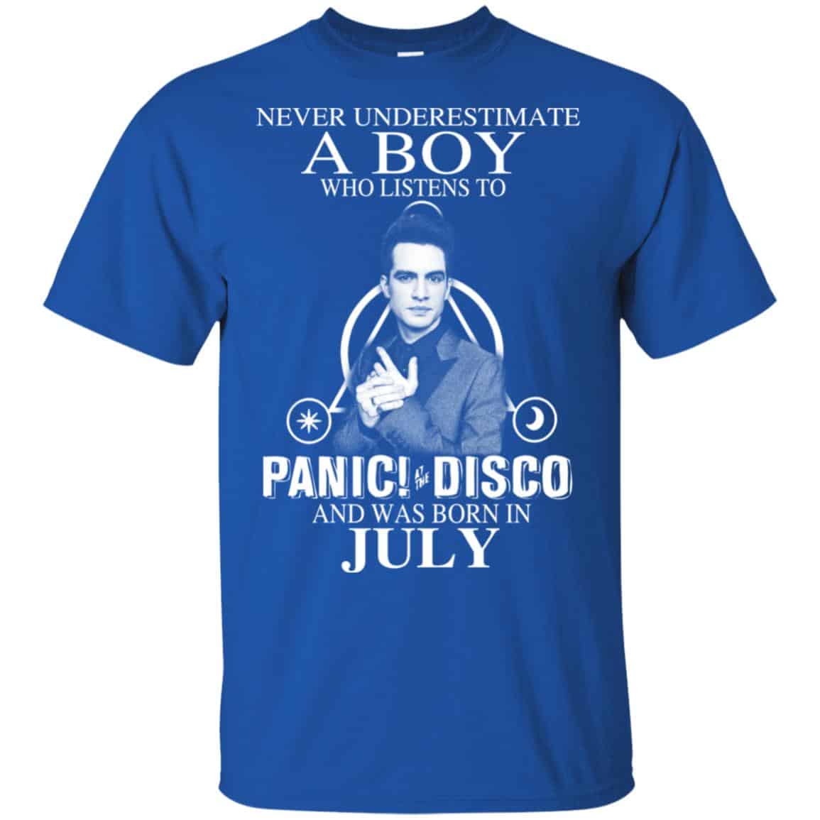 A Boy Who Listens To Panic at the Disco And Was Born In July T-Shirts, Hoodie, Tank