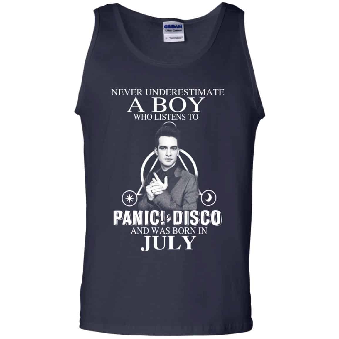 A Boy Who Listens To Panic at the Disco And Was Born In July T-Shirts, Hoodie, Tank