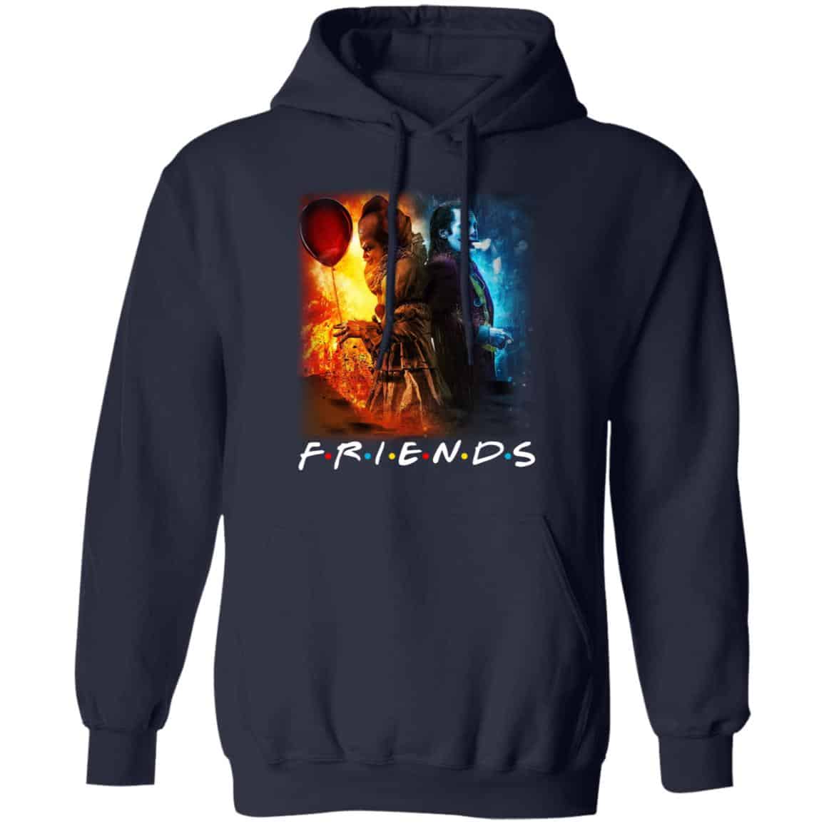 Joker And Pennywise Friends Shirt, Hoodie, Tank