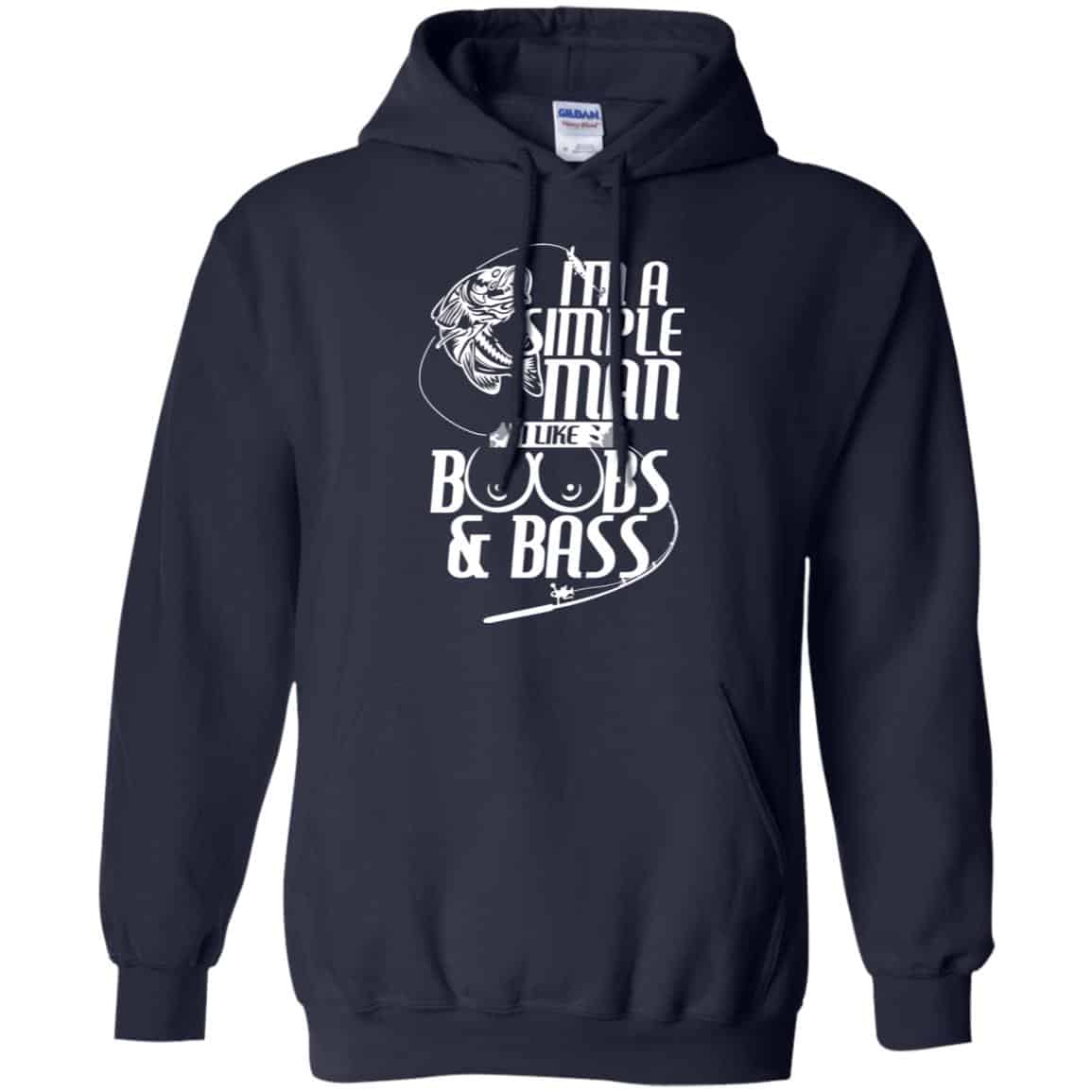 I’m A Simple Man I Like Boobs & Bass Fishing Shirt, Hoodie, Tank