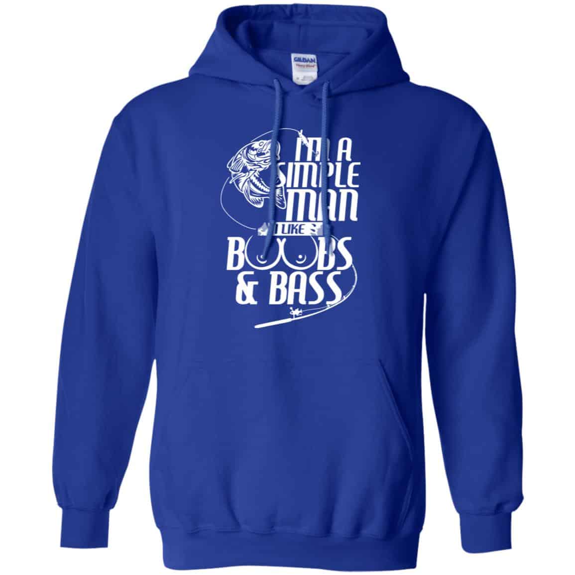 I’m A Simple Man I Like Boobs & Bass Fishing Shirt, Hoodie, Tank