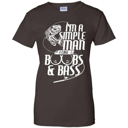 I’m A Simple Man I Like Boobs & Bass Fishing Shirt, Hoodie, Tank