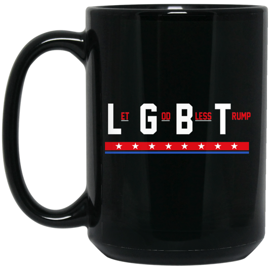 
	LGBT Let God Bless Trump Mug