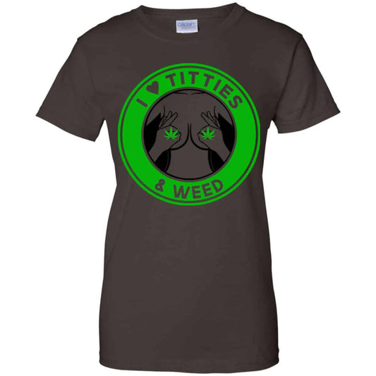 I Love Titties & Weed Shirt, Hoodie, Tank