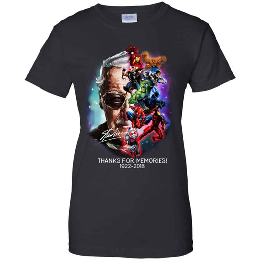 
	Stan Lee Thanks For Memories 1922 2018 Shirt, Hoodie, Tank