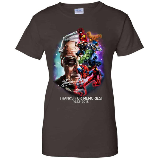 Stan Lee Thanks For Memories 1922 2018 Shirt, Hoodie, Tank