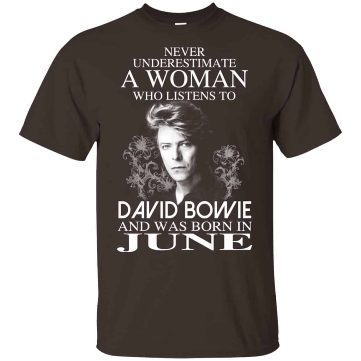 A Woman Who Listens To David Bowie And Was Born In June T-Shirts, Hoodie, Tank