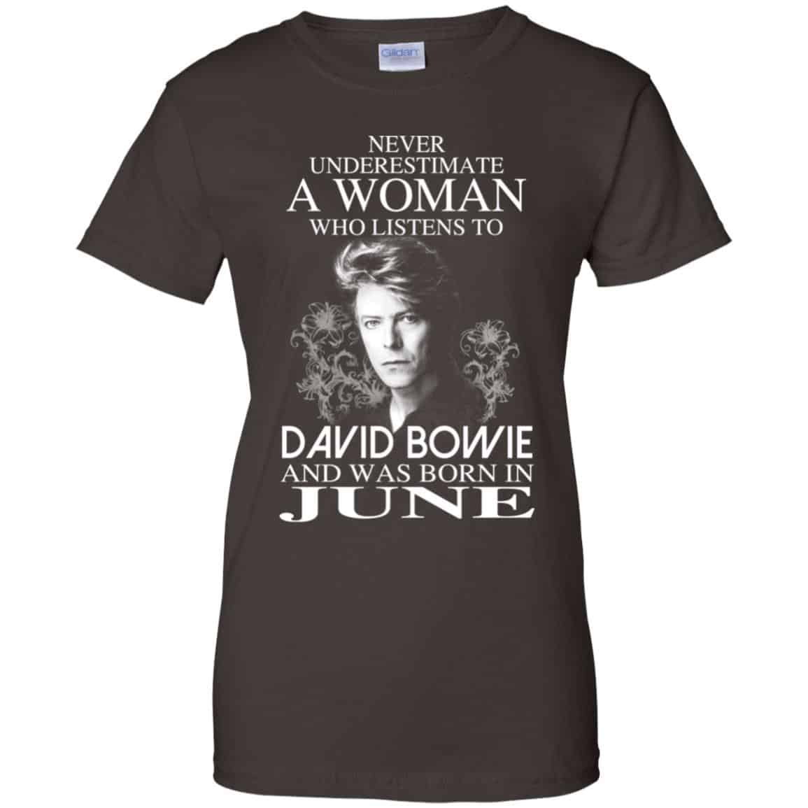A Woman Who Listens To David Bowie And Was Born In June T-Shirts, Hoodie, Tank