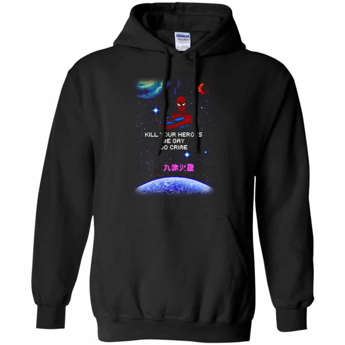 Spider Man Kill Your Heroes Be Gay Do Crime Shirt, Hoodie, Tank
