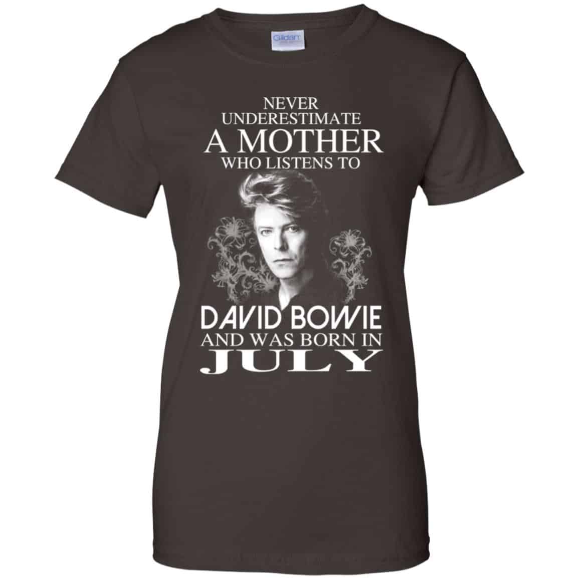 A Mother Who Listens To David Bowie And Was Born In July T-Shirts, Hoodie, Tank