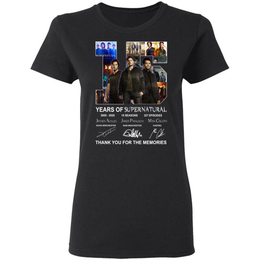 
	15 Years Of Supernatural Thank You For My Memories Shirt, Hoodie, Tank