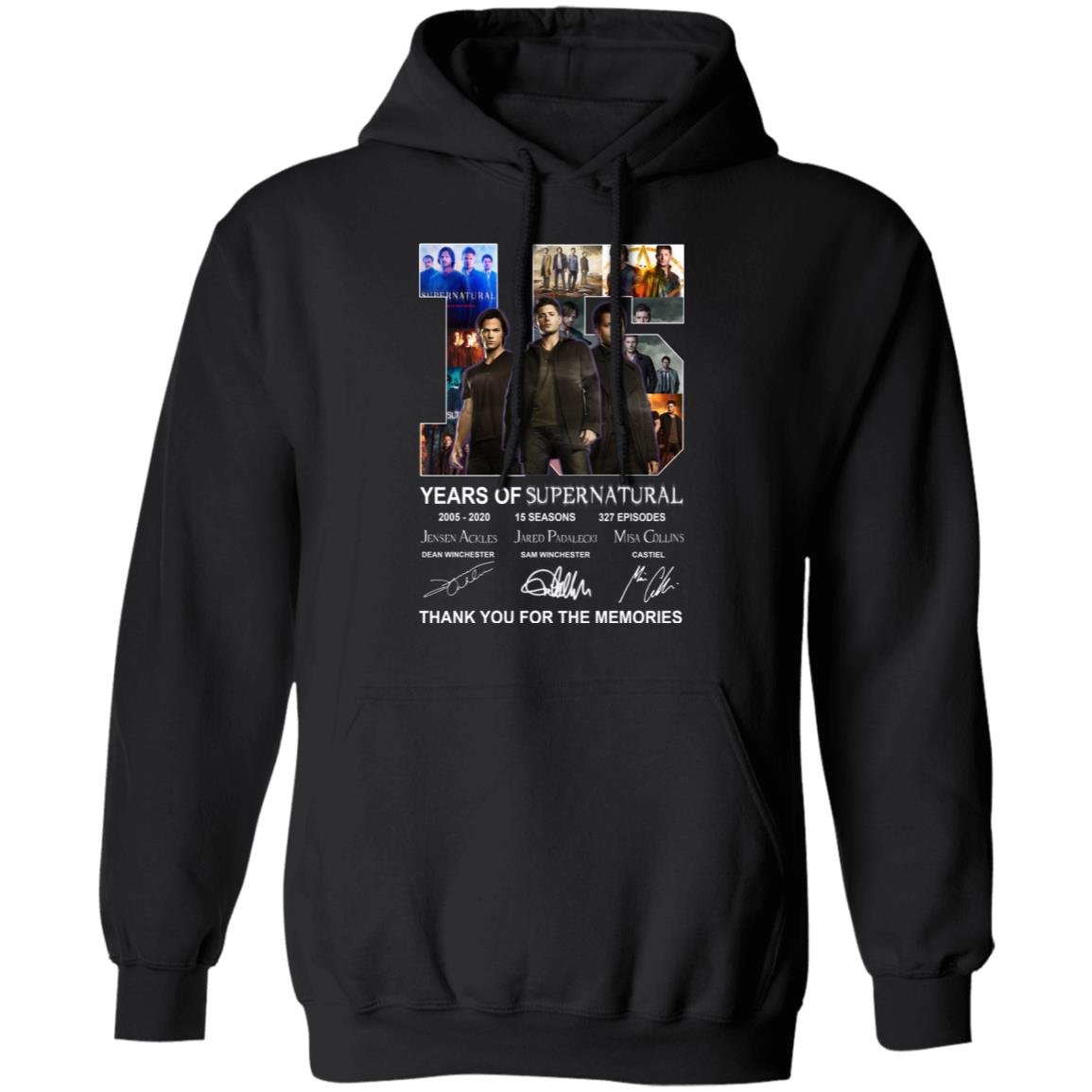 15 Years Of Supernatural Thank You For My Memories Shirt, Hoodie, Tank