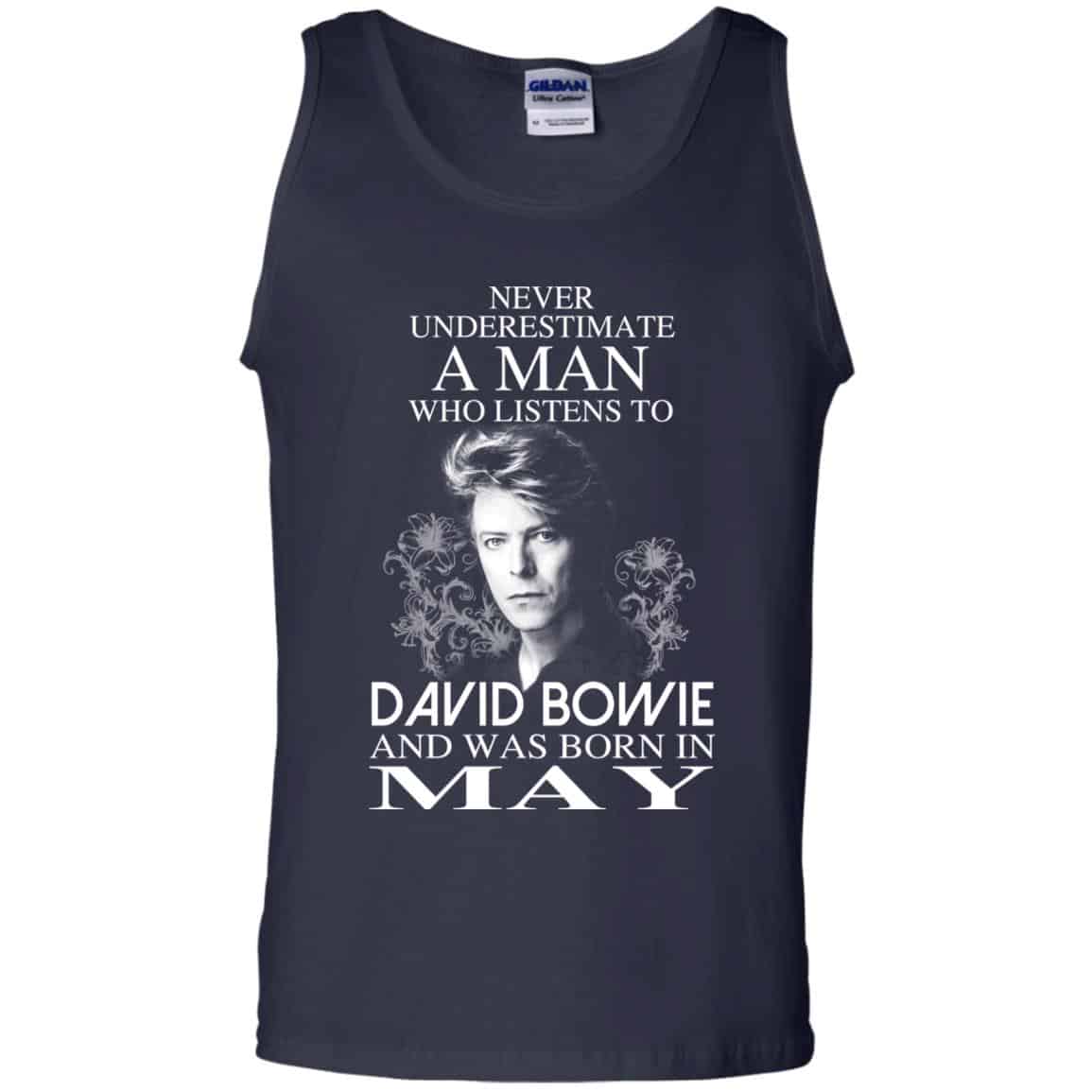 A Man Who Listens To David Bowie And Was Born In May T-Shirts, Hoodie, Tank