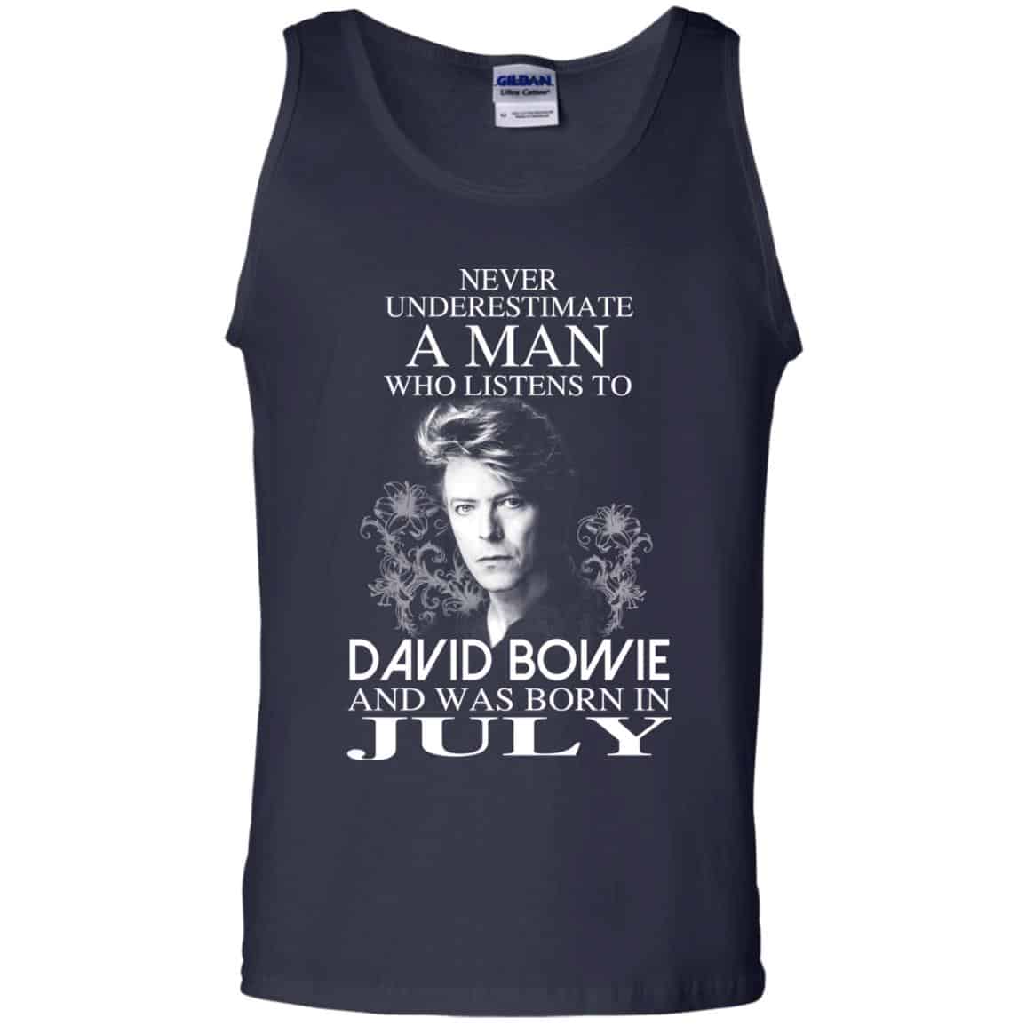 A Man Who Listens To David Bowie And Was Born In July T-Shirts, Hoodie, Tank