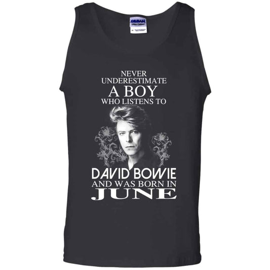 A Boy Who Listens To David Bowie And Was Born In June T-Shirts, Hoodie, Tank