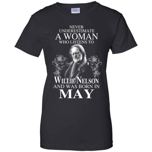 
	A Woman Who Listens To Willie Nelson And Was Born In May T-Shirts, Hoodie, Tank