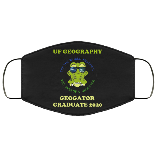 The UF Geography Seniors Geogator Graduate 2020 Face Mask