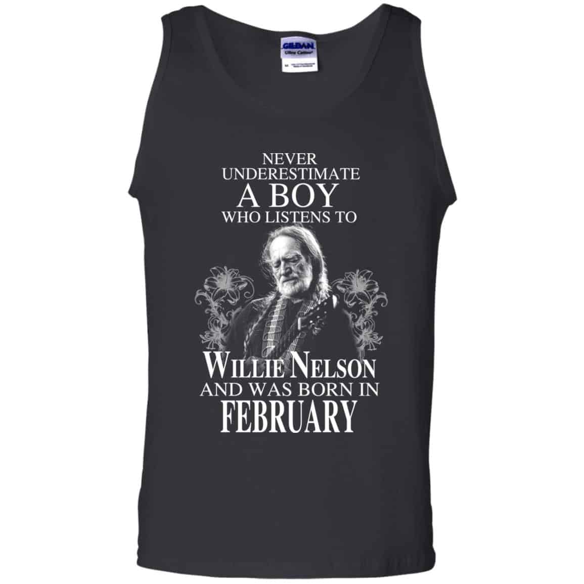 A Boy Who Listens To Willie Nelson And Was Born In February T-Shirts, Hoodie, Tank