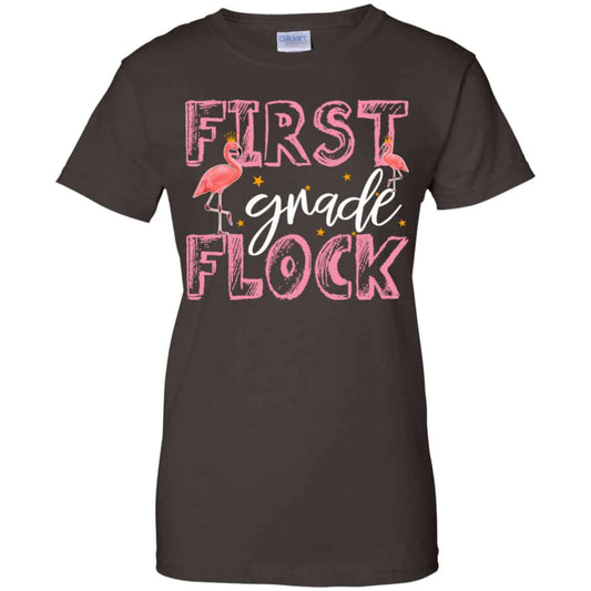 First Grade Flock Flamingo Shirt, Hoodie, Tank