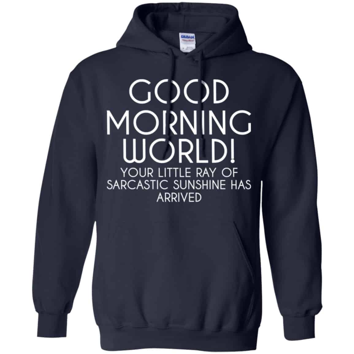 Good Morning World Your Little Ray Of Sarcastic Sunshine Has Arrived Shirt, Hoodie, Tank