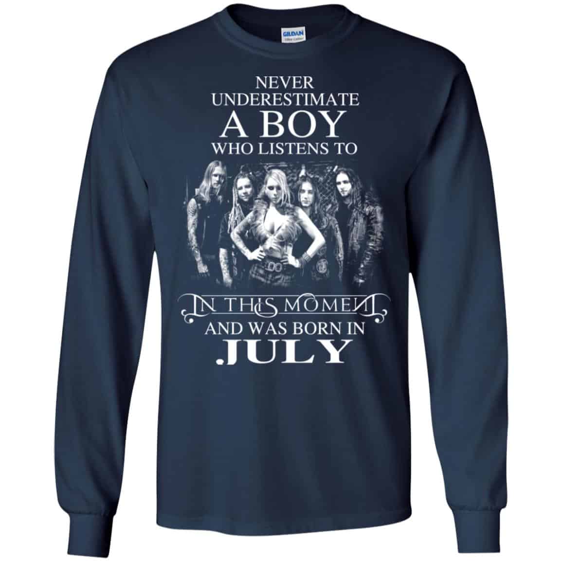 A Boy Who Listens To In This Moment And Was Born In July T-Shirts, Hoodie, Tank