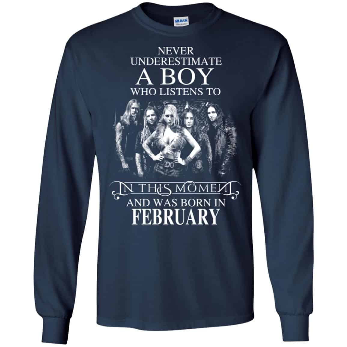 A Boy Who Listens To In This Moment And Was Born In February T-Shirts, Hoodie, Tank