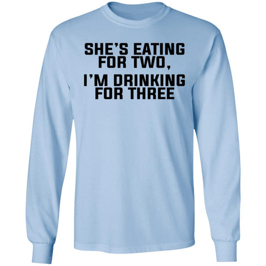 She’s Eating For Two I’m Drinking For Three Shirt, Hoodie, Tank