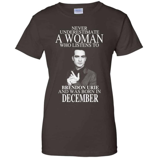 A Woman Who Listens To Brendon Urie And Was Born In December T-Shirts, Hoodie, Tank