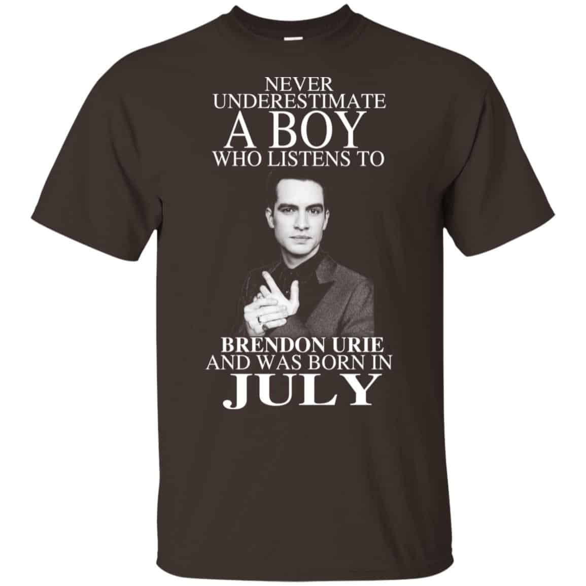A Boy Who Listens To Brendon Urie And Was Born In July T-Shirts, Hoodie, Tank