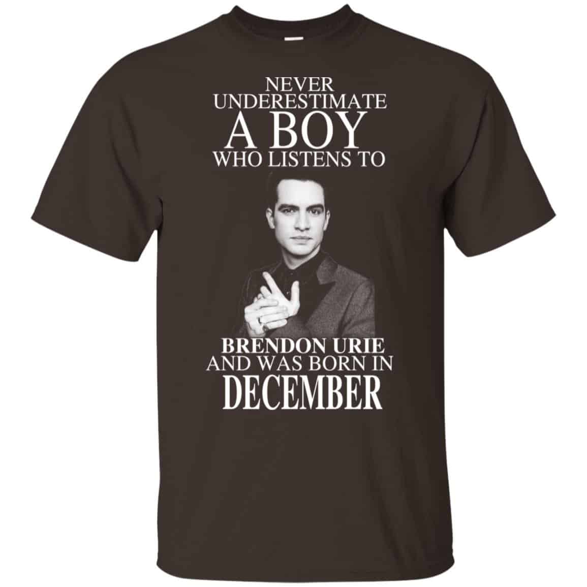 A Boy Who Listens To Brendon Urie And Was Born In December T-Shirts, Hoodie, Tank