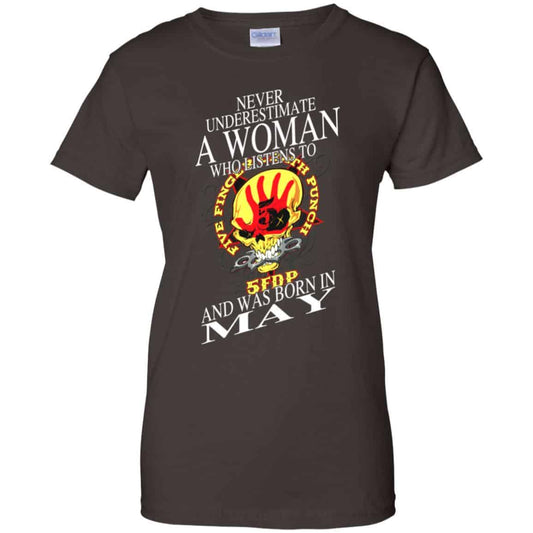 A Woman Who Listens To Five Finger Death Punch And Was Born In May T-Shirts, Hoodie, Tank