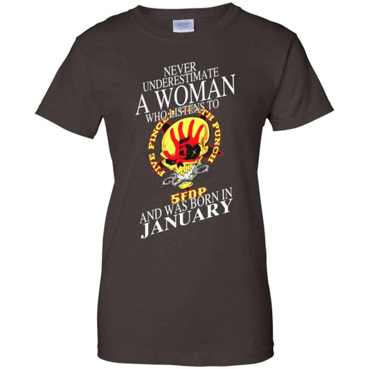 A Woman Who Listens To Five Finger Death Punch And Was Born In January T-Shirts, Hoodie, Tank