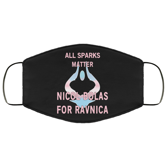 
	All Sparks Matter Nicol Bolas For Ravnica Face Mask
