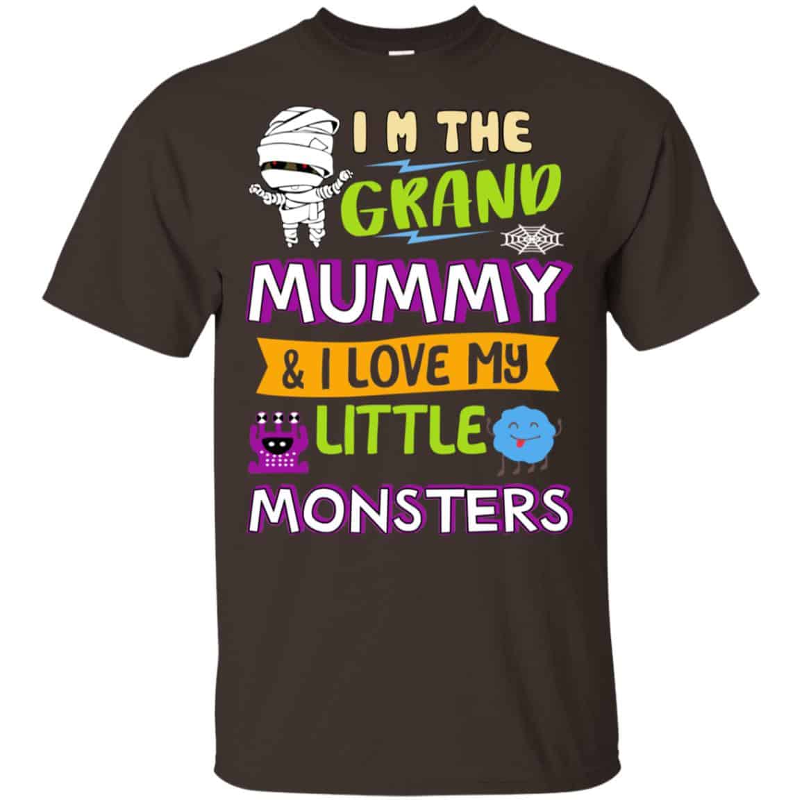 I’m The Grand Mummy & I Love My Little Monsters Shirt, Hoodie, Tank