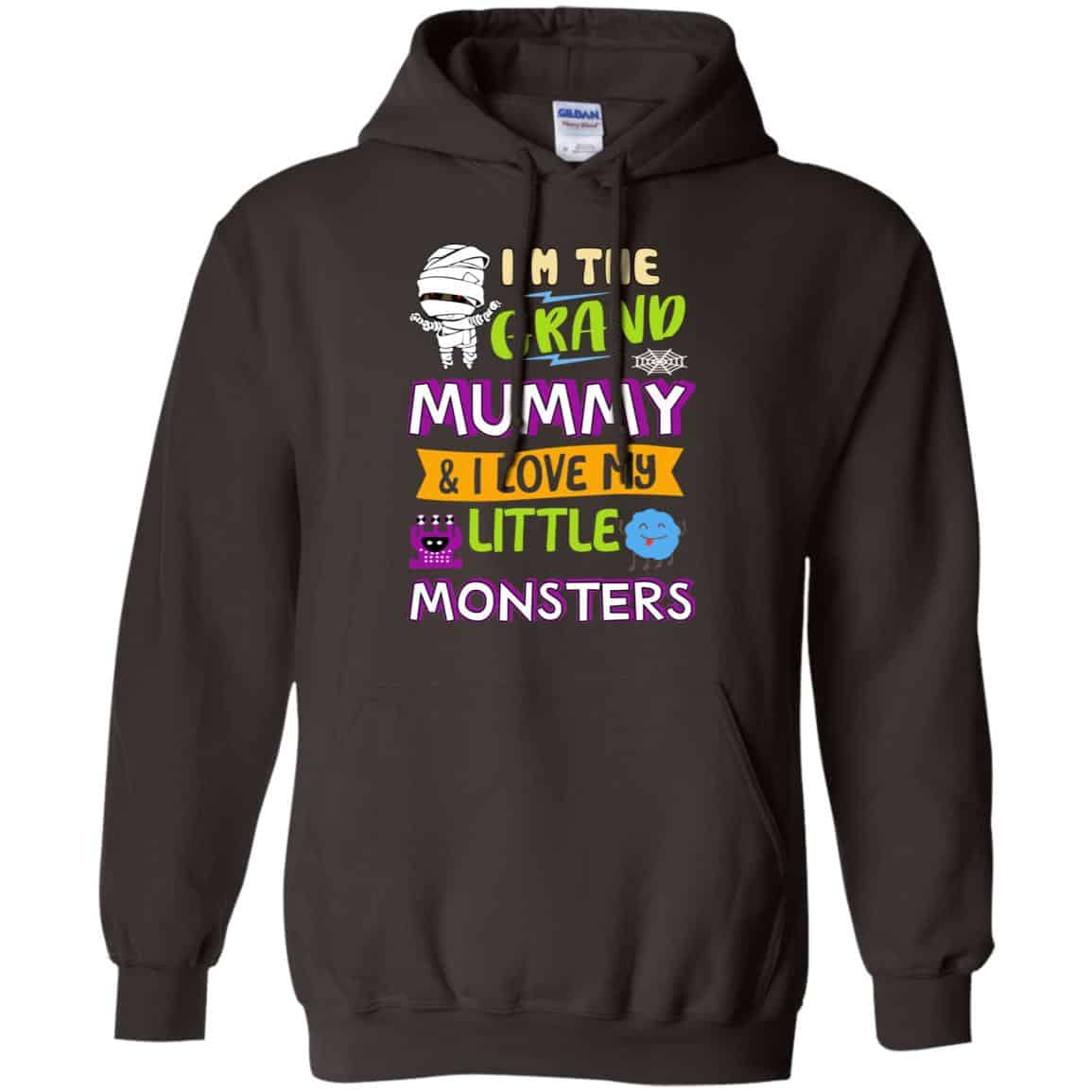 I’m The Grand Mummy & I Love My Little Monsters Shirt, Hoodie, Tank
