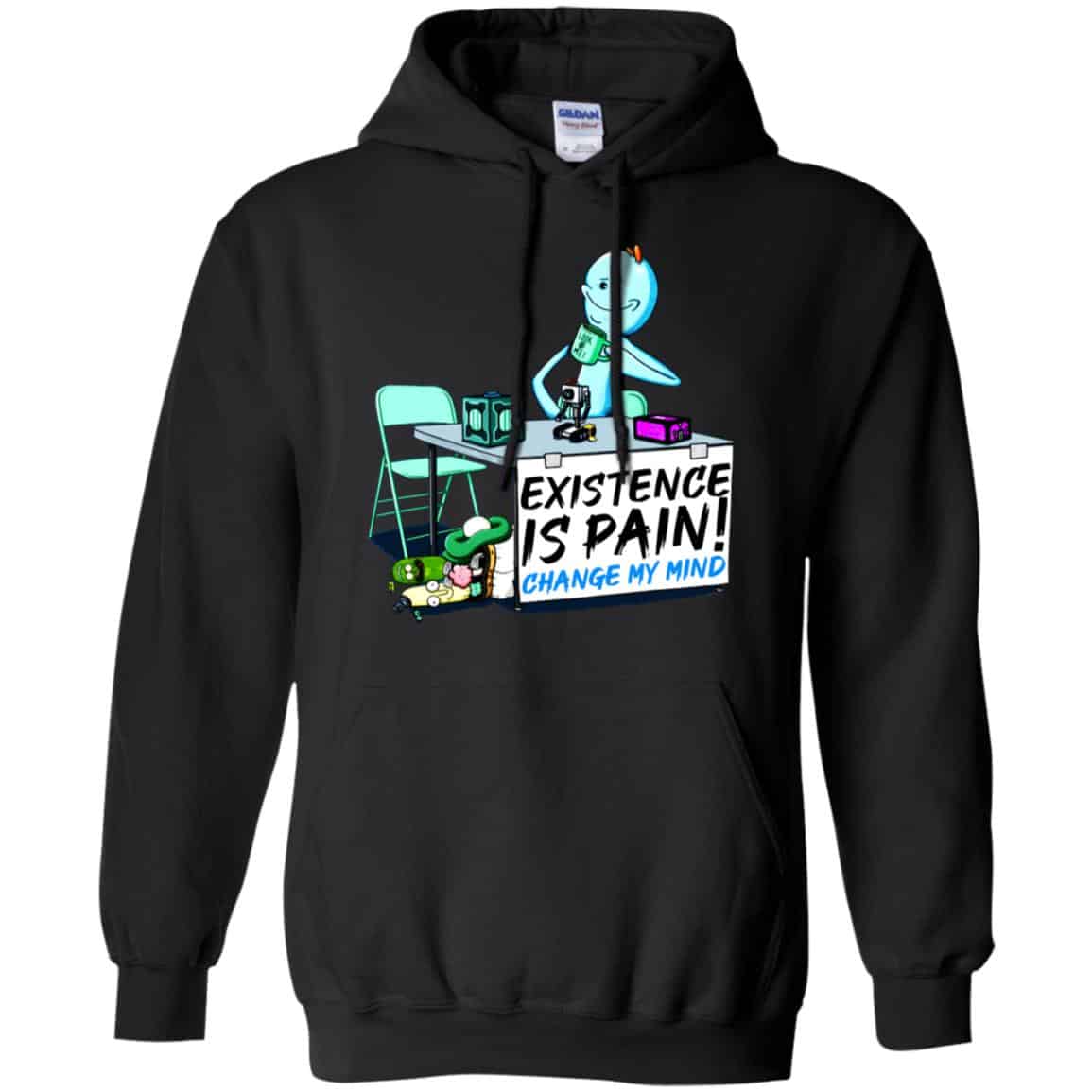 Rick And Morty: Mr. Meeseeks Existence Is Pain Change My Mind T-Shirts, Hoodie, Tank