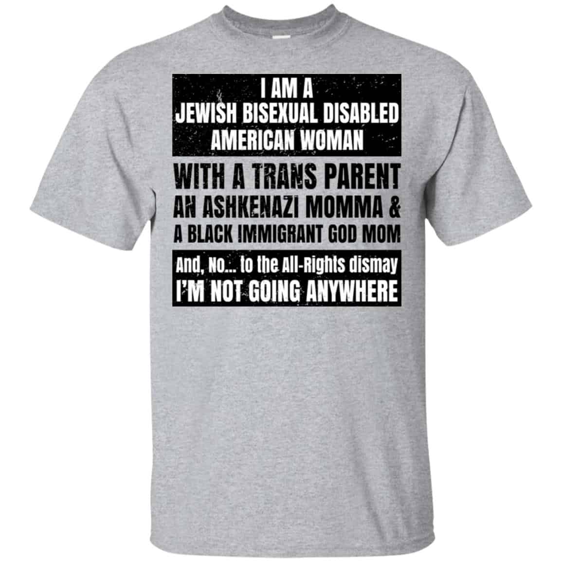 I Am A Jewish Bisexual Disabled American Woman T-Shirts, Hoodie, Tank
