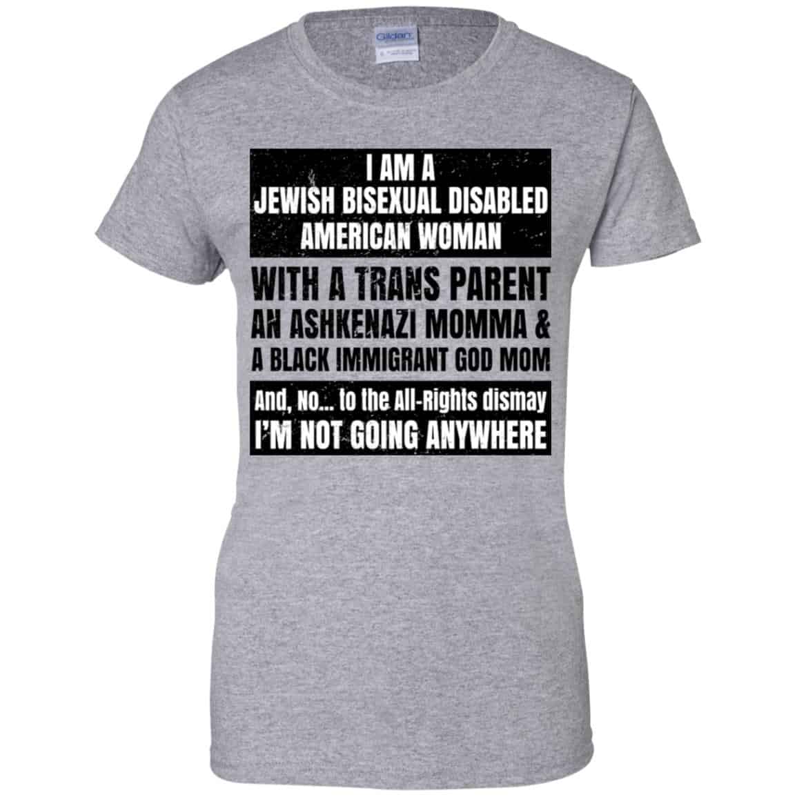 I Am A Jewish Bisexual Disabled American Woman T-Shirts, Hoodie, Tank