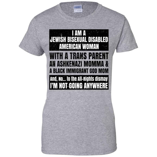 I Am A Jewish Bisexual Disabled American Woman T-Shirts, Hoodie, Tank