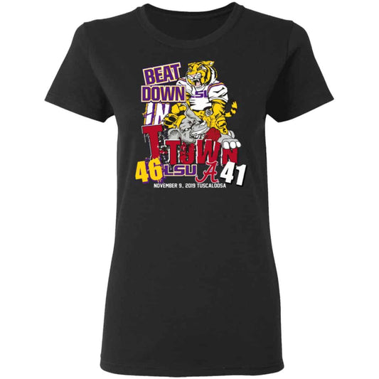 Lsu Tigers 46 Alabama 41 Beat Down In T-town Shirt, Hoodie, Tank
