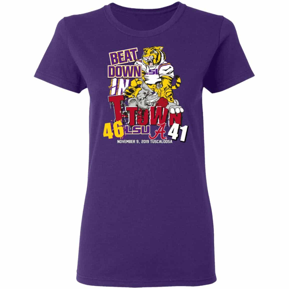 Lsu Tigers 46 Alabama 41 Beat Down In T-town Shirt, Hoodie, Tank