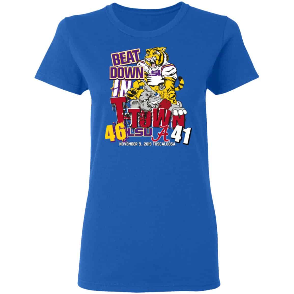Lsu Tigers 46 Alabama 41 Beat Down In T-town Shirt, Hoodie, Tank