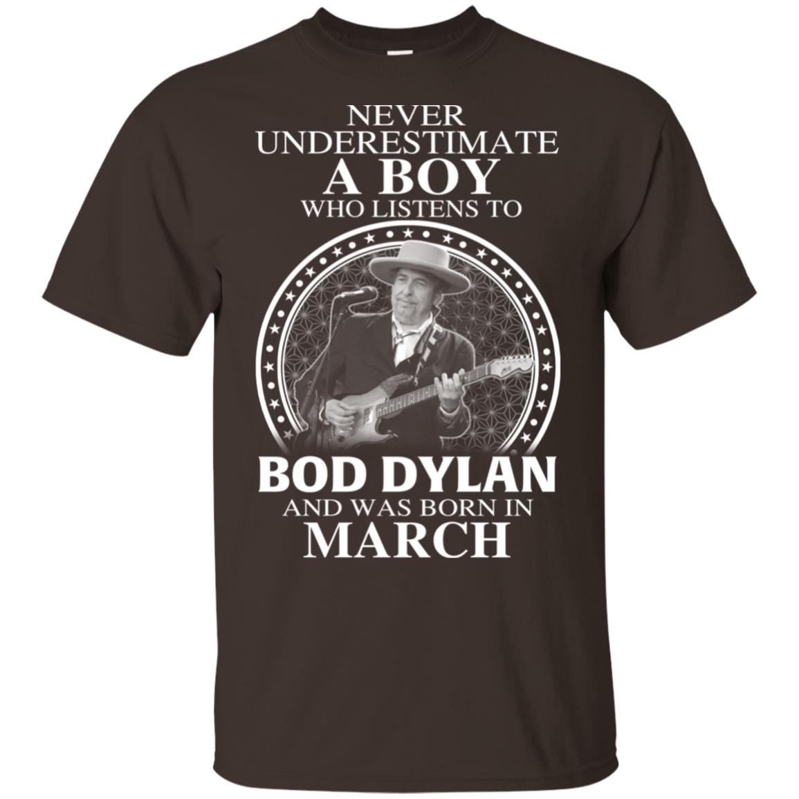 A Boy Who Listens To Bob Dylan And Was Born In March T-Shirts, Hoodie, Tank