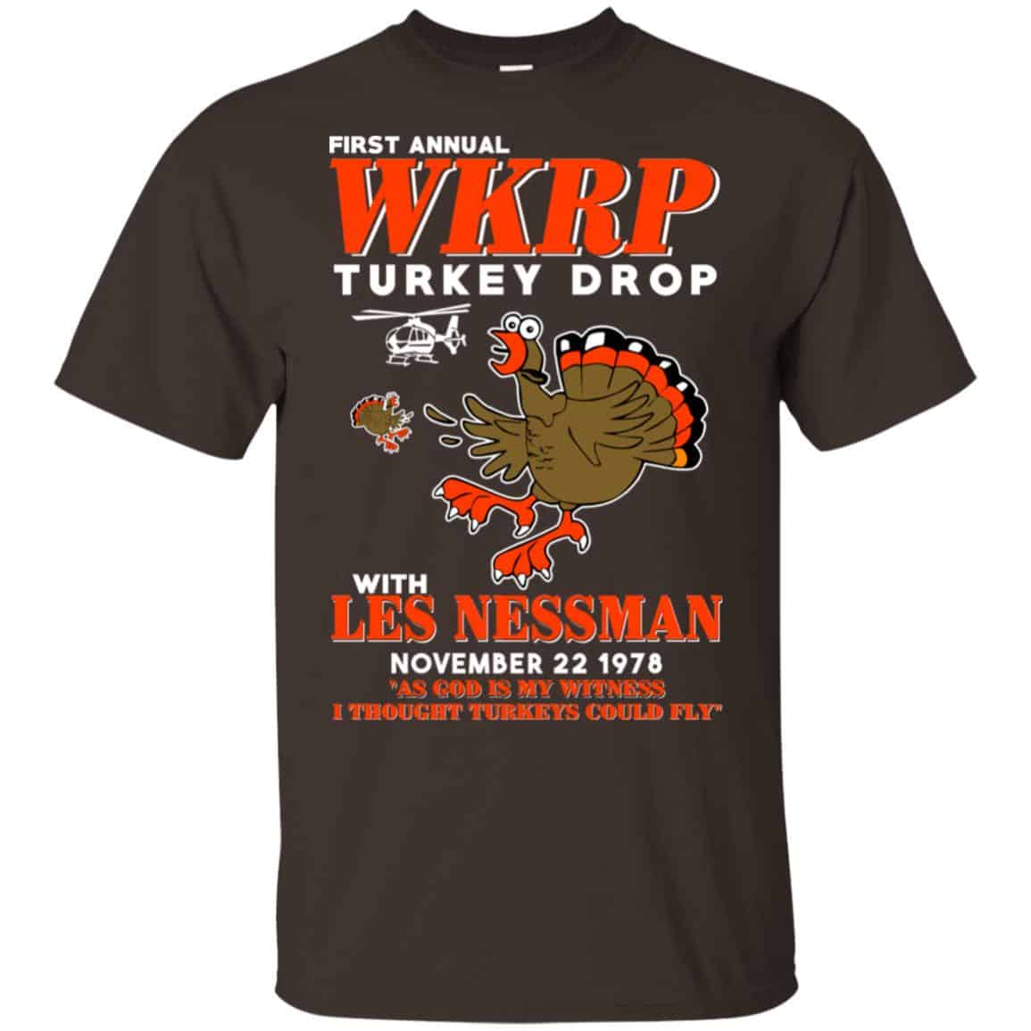 First Annual WKRP Turkey Drop With Les Nessman T-Shirts, Hoodie, Tank