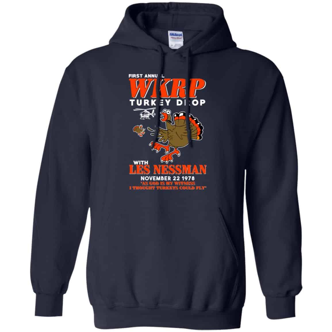 First Annual WKRP Turkey Drop With Les Nessman T-Shirts, Hoodie, Tank