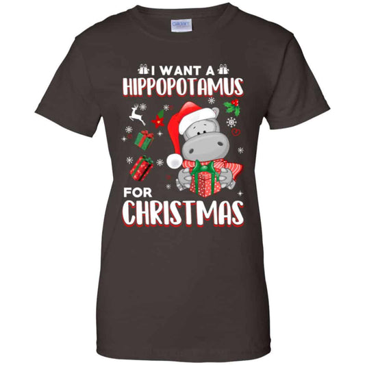 I Want A Hippopotamus For Christmas T-Shirts, Hoodie, Tank