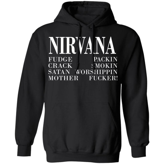 Nirvana 1992 Fudge Packin Crack Smokin Patch Satan Worshippin Motherfucker Shirt, Hoodie, Tank