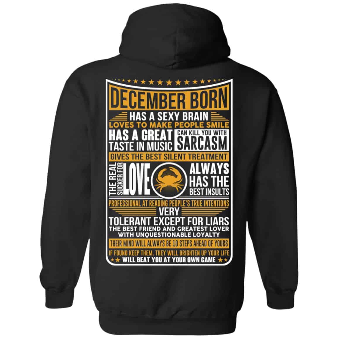 December Born Has A Sexy Brain Loves To Make People Smile T-Shirts, Hoodie, Tank