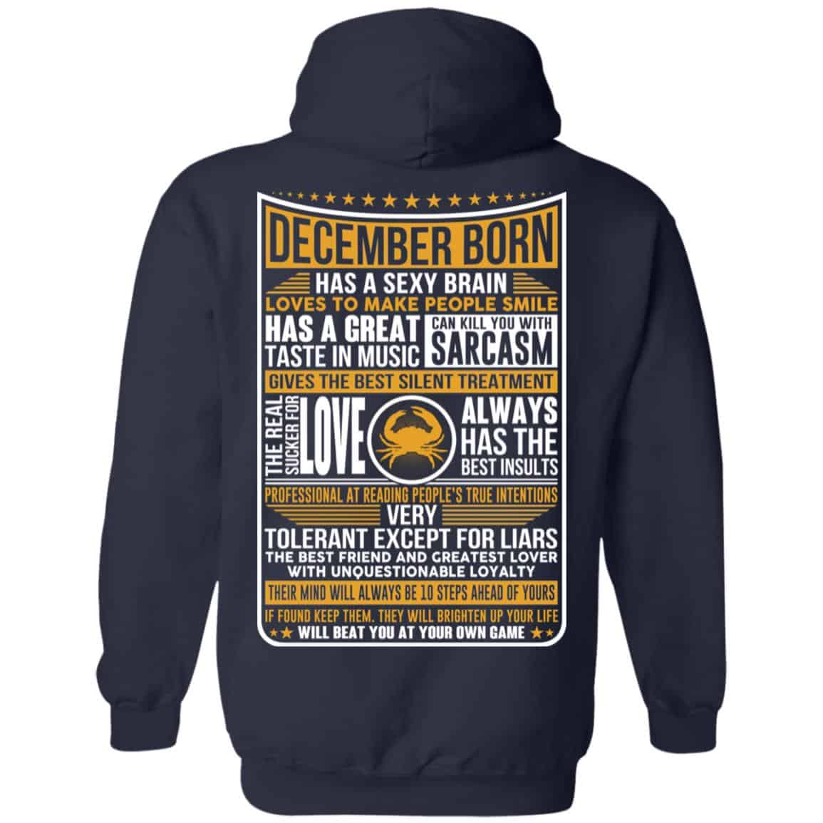 December Born Has A Sexy Brain Loves To Make People Smile T-Shirts, Hoodie, Tank