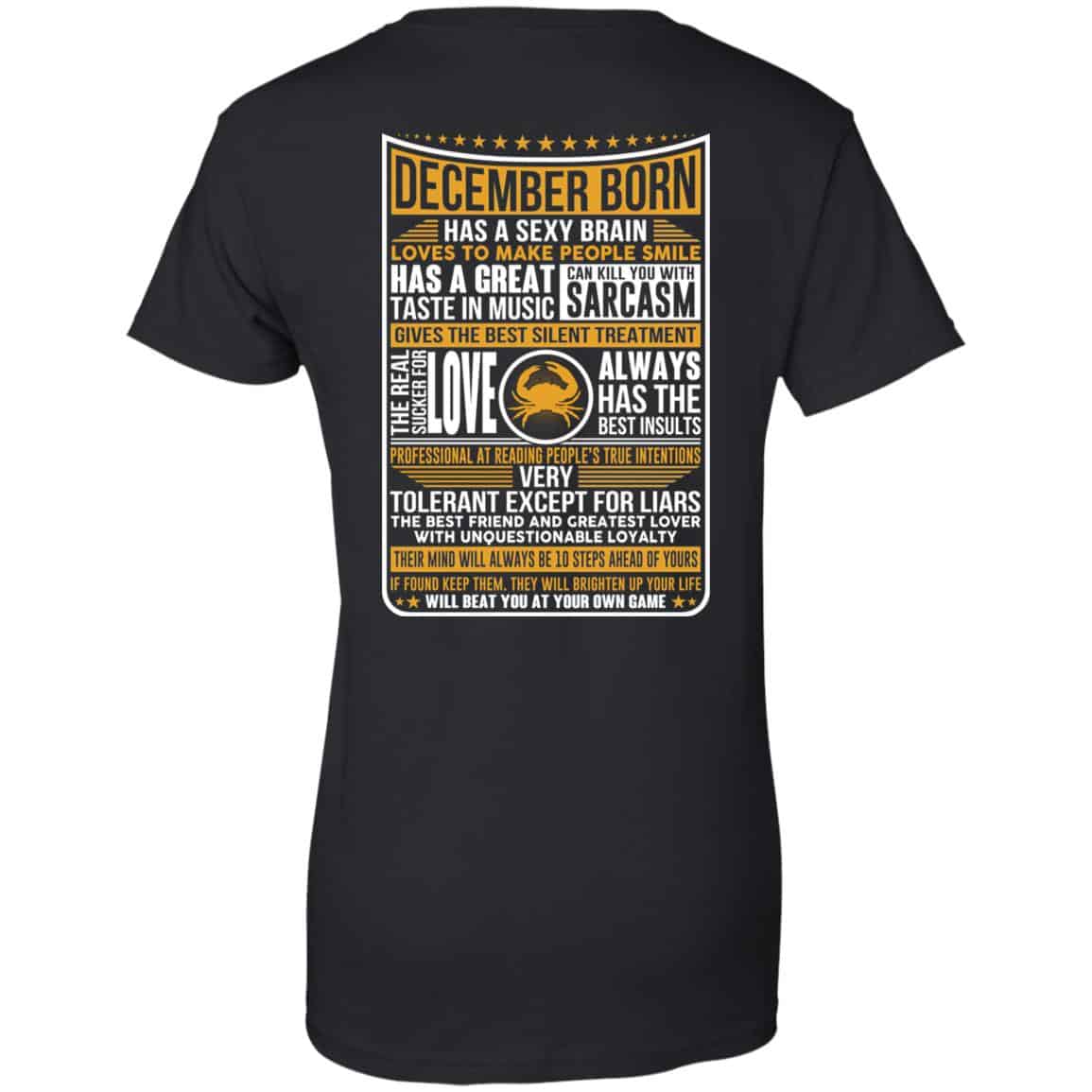 
	December Born Has A Sexy Brain Loves To Make People Smile T-Shirts, Hoodie, Tank